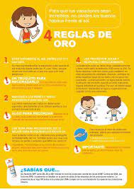 Las Cuatro Reglas De Oro Para Proteccion Solar Mantenganse Protegidos Estas Vacaciones De Semana Santa Reglas De Oro Buenos Habitos Consejos