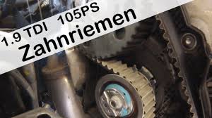 Wann muss ich den zahnriemen wechseln? Touran Zahnriemen Wechseln 1 9tdi Mkb Bls Youtube