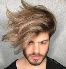 Hairbestie Anthonydelucv Love His Color Boys Can Have Fun Too Using Guy Tang Pravana Purelight Balayage Lighte Men Hair Color Thick Hair Styles Hair Styles