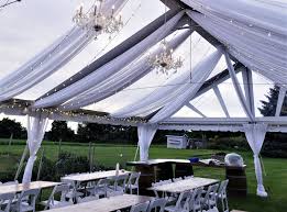 Clear Tent With Draping Chandelier And Mini Lights Stunning At Night Ceiling Draping Clear Tent Tent