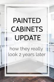 my painted cabinets two years later