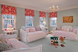 Three Sisters Want To Room Together This Is The Bedroom We Designed For Them Shared Girls Room Sister Bedroom Ideas Shared Girls Bedroom
