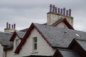 For gabled roofs, gable ends are often the tallest walls on a house and are frequently improperly braced or connected to the building's structure. Architectural Style House Gable Winding Chimneys Architecture Scotland Roof Pikist