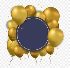 Balloon Gold Computer File Gold And Blue Balloons Png Free Transparent Png Clipart Images Download