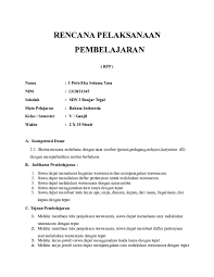 Doc Rpp Kelas V Banjar Tegal Erni Rosiani Academia Edu