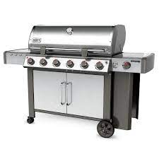 Weber Genesis Ii S 435 Propane Grill With Sear Burner Side Burner Stainless Steel 62006001 Bbqguys Propane Gas Grill Gas Grill Gas Barbecue Grill