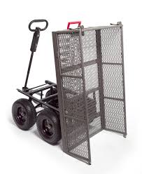 What is the price range for gorilla carts garden carts? Amazon Com Gorilla Carts Gormp 12 Steel Dump Cart With Removable Sides And 2 In 1 Convertible Handle 1 200 Pound Capacity Dump Cart Kids Wagon Utility Wagon