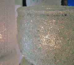 She Rolled The Glass In Epsom Salts The Result Was Dazzling Epsom Salt Candle Holder Beauty Crafts Jar Crafts