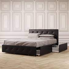 Check spelling or type a new query. Dhp Dean Upholstered Bed With Storage Black Faux Leather Queen Accuweather Shop