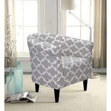Mainstays Microfiber Bucket Accent Chair Fynn Gray Walmart Com Accent Chairs Barrel Chair Dorm Seating