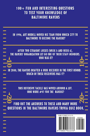 Whether you know the bible inside and out or are quizzing your kids before sunday school, these surprising trivia questions will keep the family entertained all night long. Baltimore Ravens Trivia Quiz Book The One With All The Questions Andrade Mario 9798607033378 Amazon Com Books