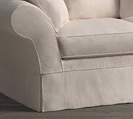 Pin and lay them to the right side (not outside) of the fabric on. Slipcovers For Chair And A Half Pottery Barn
