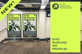 Nyc Subway Billboard Mockup In 2020 Billboard Mockup Nyc Subway Billboard