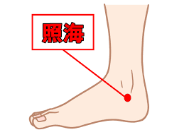 血行とホルモンバランスを整えるツボ 『 照海（しょうかい）』|麻生区,多摩区,宮前区,高津区,狛江市,在宅・訪問リハビリマッサージ