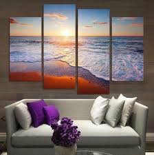 Blue wave set of 3 ocean waves print coastal blue poster 3 piece waves art wall decor photo poster giclee waves poster large blue beach set. Beautiful Ocean 4 Pcs Canvas Set Wallpaper Designs For Walls 3d Wallpaper Designs For Walls Ocean Canvas