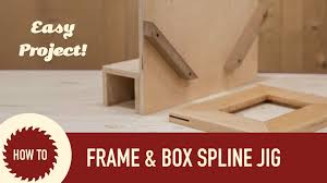This Spline Jig Is A Real Simple And Easy To Make Jig That Rides Along Your Table Saw Fence And Wood Picture Frames Diy Diy Picture Frames Wood Picture Frames