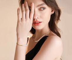 EFFIE QUEEN 14K Gold Natural Freshwater Pearl Choker Necklace for Women 925  Silver Paper Clip Link Chain Necklacs Jewelry GPN13