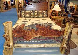 Rustic Cedar Log Bed The Best Wood Furniture Wood Bed Wood Bed Frame Wood Beds Wood Bed Frame Diy Log Furniture Plans Rustic Log Furniture Log Furniture