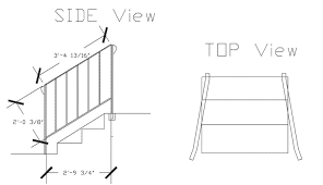 A railing is only necessary if the deck is 30 or more off the ground, and 24 in certain jurisdictions. Ada Ramp Railings Ada Hand Railings Codes For North Carolina Exterior Handicap Steel Railings