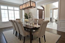 Transitional Dining Room With Tripton Dining Room Chair Wainscoting High Ceiling Crown Moldi Elegant Dining Room Modern Dining Room Transitional Dining Room