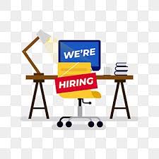 We Re Hiring Sign Hung On The Chair Of Empty Office Employee Workplace Announcement Application Business Png And Vector With Transparent Background For Free In 2020 Geometric Pattern Background Your
