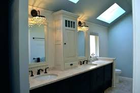 Image Result For 72 Inch Double Vanity With Center Tower Cabinet Sea Bathroom Decor Bathroom Tower White Bathroom Decor
