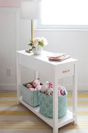 This very narrow table replaces a cardboard box that we were using as a night table. Diy Daybed Nightstand Shades Of Blue Interiors Diy Daybed Diy Nightstand Nightstand Decor
