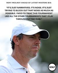 Rory McIlroy says talk of his career grand slam attempt and first Masters  title is just 'noise' that he is hoping to block out this week. Do you  think he'll finally win