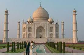 To protect the taj mahal from further pollution, motor vehicles are not allowed within 500 metres of the complex. Namaste Trump Us President And His Family Visit Taj Mahal In Agra The News Minute