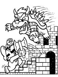 Mario is the famous italian plumber from the game super mario. Mario And The Enemy Coloring Page 1001coloring Com