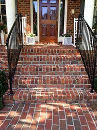 Create A Traditional American Entrance To Your Brick Home With A Classic Brick Stairway Brick Porch Front Porch Steps Patio Stairs