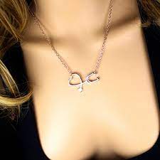Women Necklace Stethoscope Medical Silver Gold Design Chain Link Fashion Jewelry Stethoscope Necklaces Pendant Necklace Heart Pendant Necklace