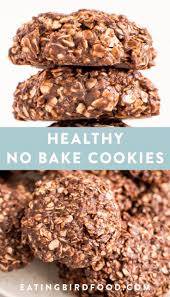 Healthy No Bake Cookies Less Sugar No Butter Eating Bird Food Recipe Healthy No Bake Cookies Healthy Sweets Healthy Baking