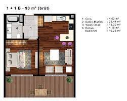 Grup), 90 ile 100 metrekare arası (2. 1coastal City Kat Planlari Mobil Site