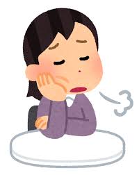 だるい人のイラスト（女性） | かわいいフリー素材集 いらすとや
