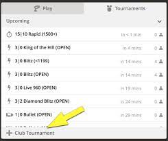 Before setting up your pieces, spend a. New Feature Live Club Tournaments Chess Com