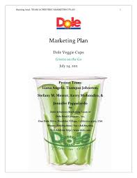 Dole Marketing Plan