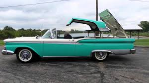 The current owner has treasu. 1959 Ford Fairlane 500 Skyliner Youtube