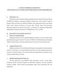 Contoh surat penawaran surat penawaran biasanya sangat diperlukan dalam aktivitas bisnis. Laporan Pemeriksaan Restoran Didi