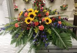 Flower arrangements flowers floral arrangements flower boxes floral sympathy flowers. Sunflower Casket Spray Walker Life Memorials