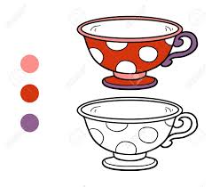 Help us keep this site free! Coloring Book For Children Vector Coloring Page A Mug With Polka Dots Royalty Free Cliparts Vectors And Stock Illustration Image 54589740