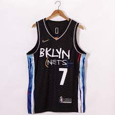 Do not wash white jerseys with coloured jerseys. Kevin Durant 7 Brooklyn Nets 2021 City Edition Black Jersey