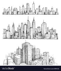 Hand Drawn Big Cities Cityscapes And Buildings Download A Free Preview Or High Quality Adobe Illustrat Cityscape Drawing City Drawing Architecture Drawing Art