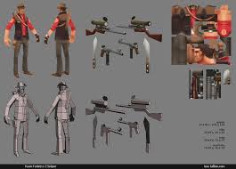 Low Poly Tf2 3d Modelirovanie 3d Personazh Modelirovanie