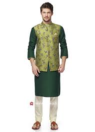 Designer Brocade Silk Fabric Nehru Jacket Rajwadi Menswear Mensfashion Suit Feelroyal Men Mens Kurta Designs Wedding Kurta For Men Men Shirt Style