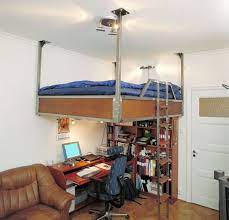 29 Hanging Bed Design Ideas To Swing In The Good Times Small Space Bedroom Beds For Small Spaces Small Apartments