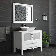 However a bathroom vanity can normally be made to specification, higher or lower depending on preference. Buy 36 Wood Porcelain Single Vessel Sink Bathroom Vanity Set W Chrome Faucet Abigail Online In Turkey B011pknlsq