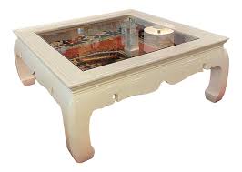 Find the perfect home furnishings at hayneedle, where you can buy online while you explore our room designs and curated looks for tips, ideas & inspiration to help you along the way. 20th Century Asian Modern White Lacquer Chow Coffee Table With Glass Top Chairish
