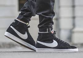 The nike blazer was only the third shoe released under the newly named sports brand nike in 1973, originally developed as a basketball shoe. Nike Blazer Mid Premium Black White Sneakerfiles