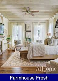 Farmhouse Fresh A Mountain Home Couple Relaxes Into Their Forever Home Farmhouse Which Sits On On Eight Acres Of Traci S Family S Land Bed 2020 Furniture Beautiful